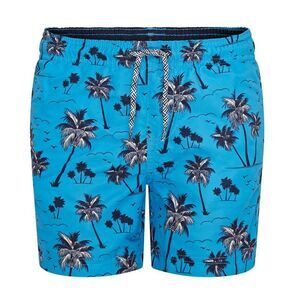 RIPT Essentials Boys Palm Tree Swim Shorts / Blue